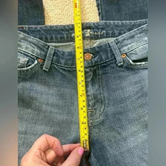 7 for all Mankind Bootcut Jean A-pocket style size 28. Denim. - Picture 15 of 16